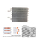 AC380V Microchannnel Heat exchanger Coil Pipe Untuk Sistem Chiller Air