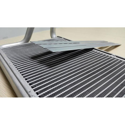 Microchannel Coil Heat Exchanger 1MM Kontrol Tunggal Tabung Fin Brazed Refrigerant